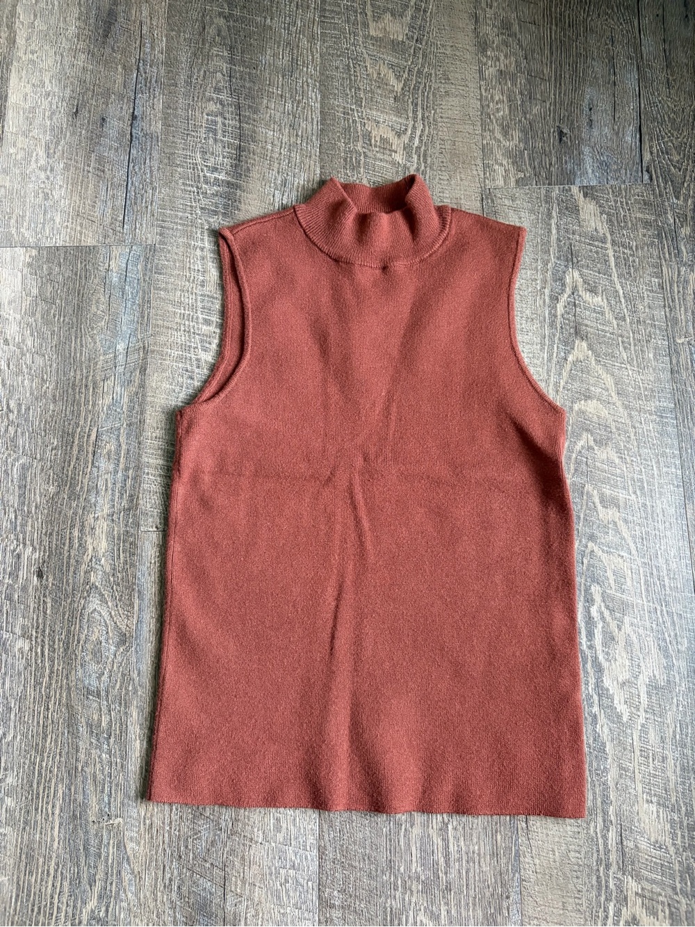 Marled Mock-Neck Tank Top